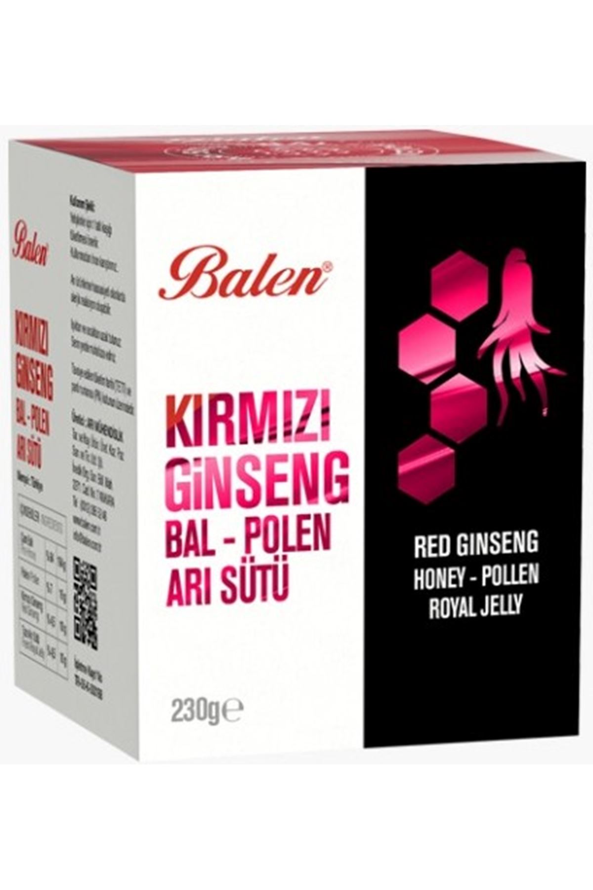 Kırmızı Ginseng Bal Polen Arı Sütü 230 g