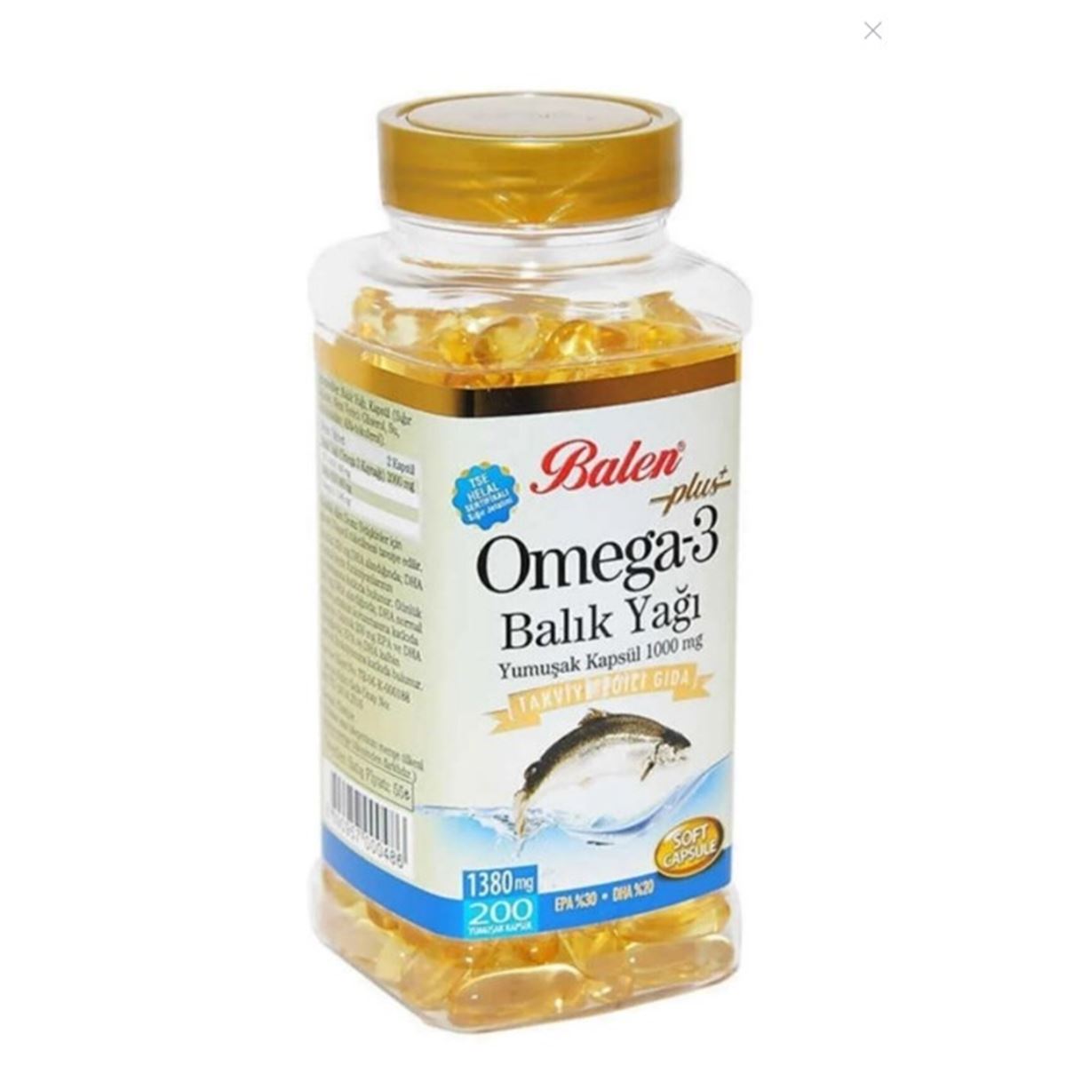 Omega 3 Balık Yağı Yumuşak Kapsül 1000 Mg 200 Kapsül