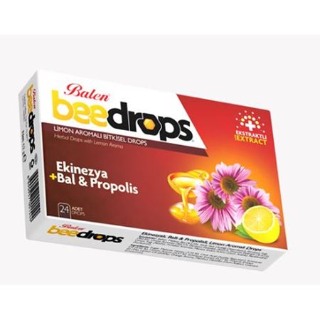 Balen Pastil BeeDrops Ekinezyalı Ballı Propolisli Limon Aromalı