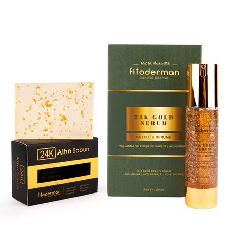 Fitoderman Altın 24K Sabun ve Fitoderman Altın Serum