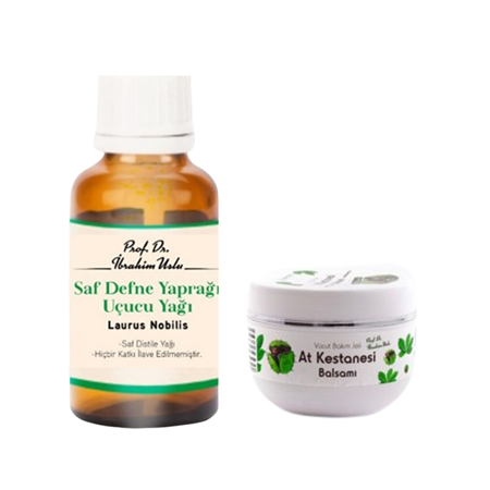Fitoderman Atkestanesi Balsamı 100 mL ile Fitoderman Defne Yaprağı Yağı 25 mL
