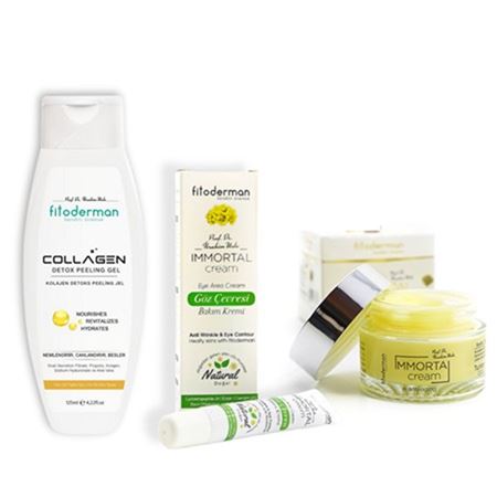 Fitoderman Collagen Detox Peeling Gel // Fitoderman Göz Çevresi Bakım Kremi //Fitoderman Immortal Cream