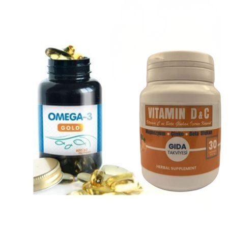 My FarmaEx D Vitamini Komplex 60 Kapsül  ve My FarmaEx Omega 3 GOLD 600 mg 60 Kapsül
